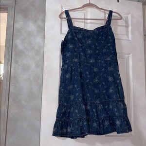 American Eagle Outfitters Dark Blue Floral Mini Dress